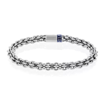 Ανδρικό βραχιόλι ατσάλινο Tommy Hilfiger 2790521 σε ασημί χρώμα μήκους 19cm.
